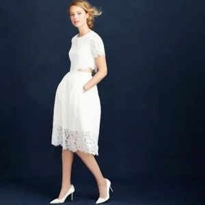 J. Crew collection lace skirt